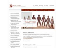 Tablet Screenshot of pegasusgmbh.de